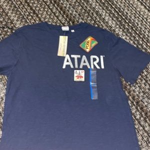 Mens Atari Graphic Tshirt with Vintage Patches